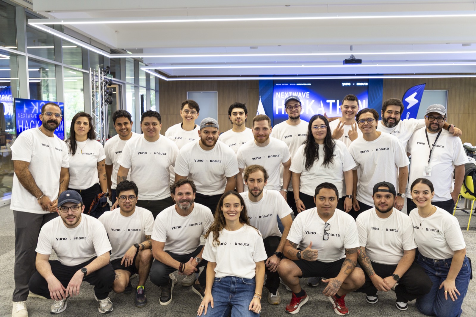 The Yuno and Nauta team at NextWave Hackathon 2026