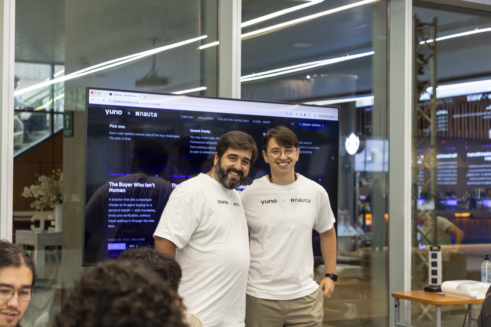 The hackathon challenge board, including the agentic-payments challenge