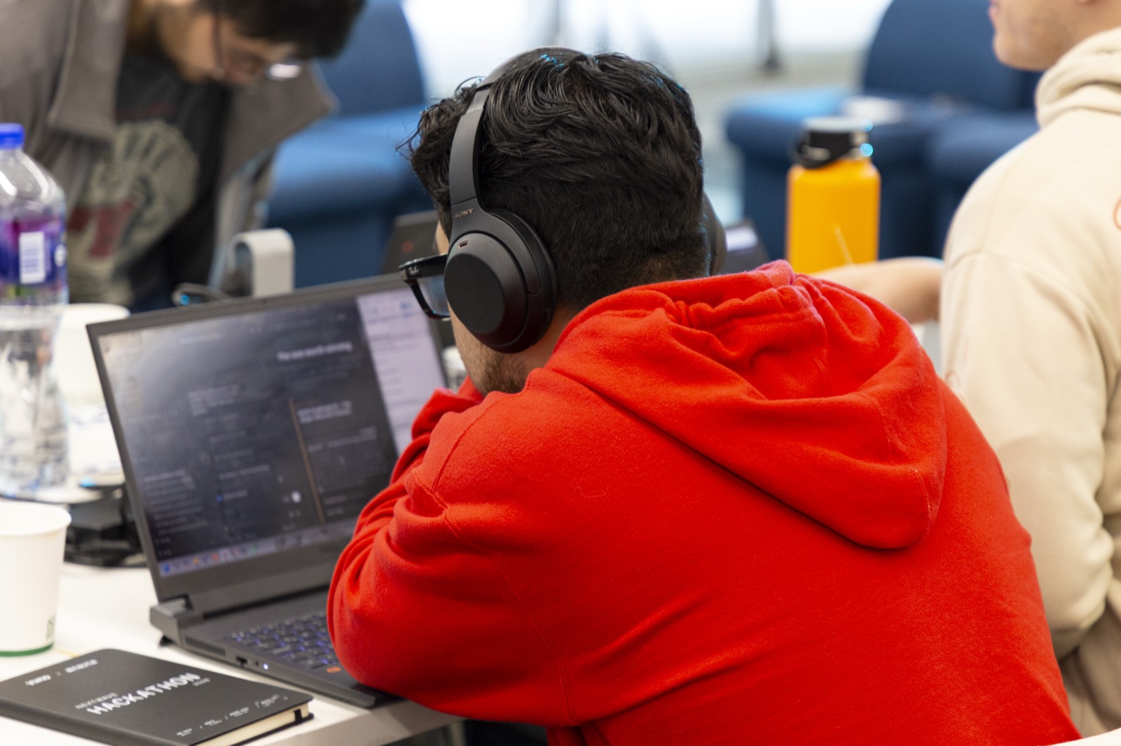 A participant building during the 24-hour competition